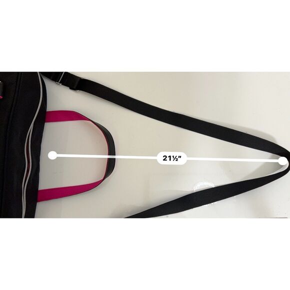 NWT Sarah Jessica Parker RFID convertible weekender bag in black and candy - Picture 15 of 15